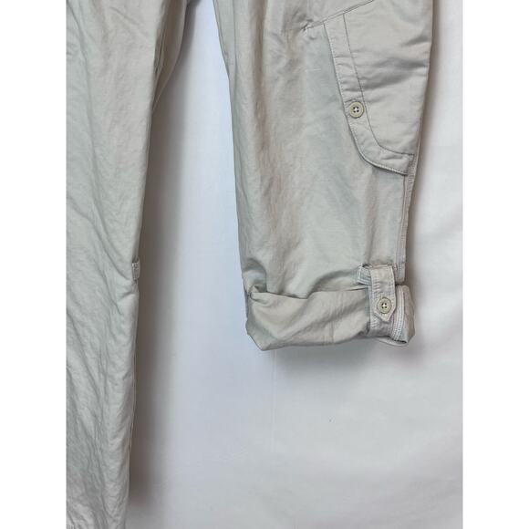 North Face Women's Khaki Flare Leg Adjustable Pullon Athletic Pants - Size 8 - Picture 8 of 9